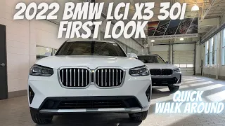 2022 BMW LCI X3 30i First Look!