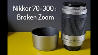 Nikon Lens repair - Nikkor 70-300 : Jammed zoom