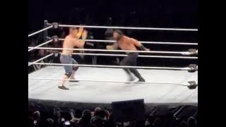 JOHN CENA GIVES A.A(Attitude Adjustment )TO ROMAN REIGNS(SMACKDOWN)