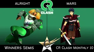 CR Clash Monthly 10 Winners Semis - alright (Sheik) vs mars (Marth) - SSBM