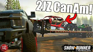 SnowRunner: 2JZ Swapped CanAm vs Four Wheelers IN MUD!!