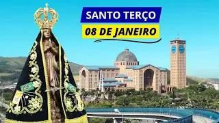 SANTO TERÇO DE APARECIDA DE HOJE - 08/01/2024 | MISTÉRIOS GOZOSOS | BATISMO DE JESUS