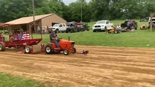 Egypt Mills, Missouri  garden tractor pulling 25hp twin