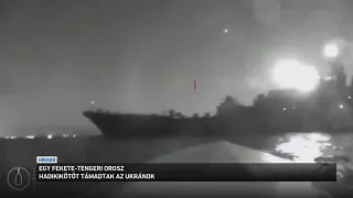 Egy fekete tengeri orosz hadikikötőt támadtak az ukránok