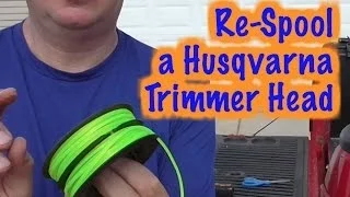 How To Respool A Husqvarna Line Trimmer Spool -T35 Head