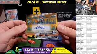 2024 All Bowman Mixer - Gold Bowman Top 100 Auto #/50, Holliday Case Hit