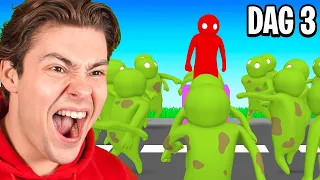 1 vs 100 Zombies In Gang Beasts!