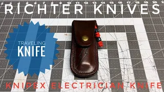 Richter Knives Episode #47 TRAVELING KNIPEX ELECTRICIAN KNIFE REVIEW