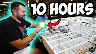 DIGGING THROUGH $1.00 BOXES FOR 10 HOURS At A Card Shop ⏰