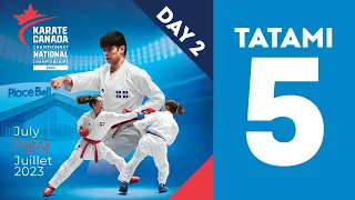 2023 Karate Canada National Championships 🥋 Tatami 5 | Day 2 [July 8, 2023]