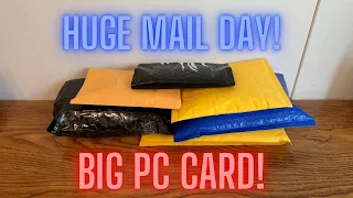 Huge Sports Card Mail Day With A Big PC Card!