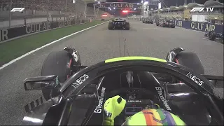 Onboard HAMILTON Race Start | F1 Bahrein 2023