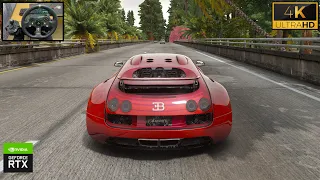 Bugatti Veyron By Mansory - Logitech g920 Steering wheel Gameplay | 4K UHD