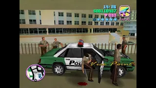 LANCE and VERCETTI wear the police suit and BLAST the TARBRUSH CAFE In GTA VICE CITY #rockstargames