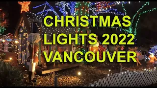 (4K).Stanley Park Christmas Lights 2022. Vancouver, BC