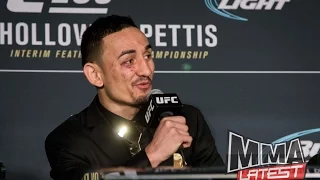 Max Holloway Post-fight Scrum Highlights | UFC 206