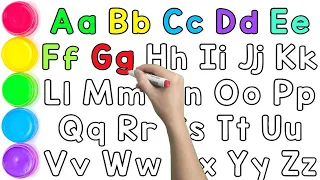 ABC for Kids A to Z | ABCDEFGHIJKLMNOPQRSTUVWXYZ | How to Draw and Paint Alphabets for Children.