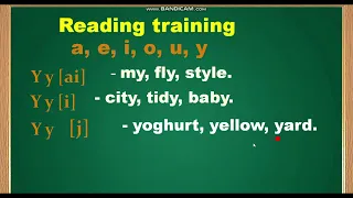 Читання букви Y y. Читаємо англійською. Завдання до правил читання