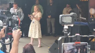 Anna Mcgovern at Tommy robinson's Demonstration in London June 1st