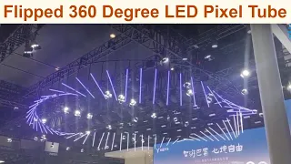 Rotating flipped 360 led pixel tube pixel bar light for disco dj stage