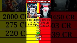 justice league vs Batman vs Superman dawn of justice box office collection comparison shorts।।