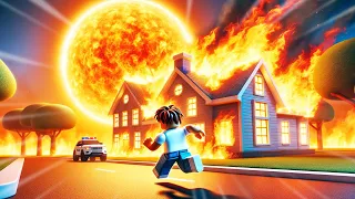 Burning Down The House to Skip School in Roblox