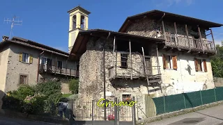"Borghi antichi valle Brembana". (Borghi più belli d'Italia). Bergamo. Italia in 4K