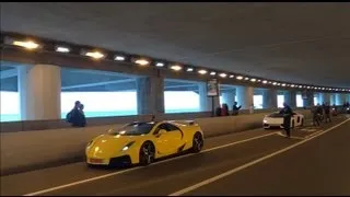 Gta Spano Vs Lamborghini Aventador lp700-4 Revs Tunnel in Monaco