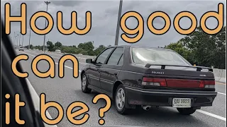 Peugeot 405 Mi16 Review, almost spun the car! (POV Driving Footage)