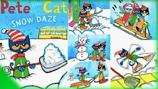 ❄⛄🏂 Pete The Cat Snow Daze - Kids read aloud book For Kids