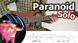 Black Sabbath - Paranoid Guitar Solo Tutorial | Slowed Down | Tabs