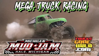 MEGA TRUCK RACING AT MICHIGAN MUD JAM 2023 TRUCKS GONE WILD