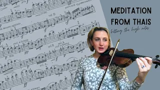 How to Play Meditation from Thais - HIGH NOTES - Hope Linton, violin