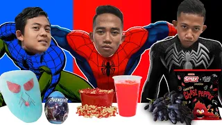 PILIH KARAKTER SPIDERMAN SESUAI MAKANAN 1 WARNA! | **SAPUTRA JADI VENOM**😱 | Mikael TubeHD