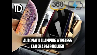 BEST Automatic Clamping Wireless Car Charger Holder for IPHONE, SAMSUNG, HUAWEI, XIAOMI