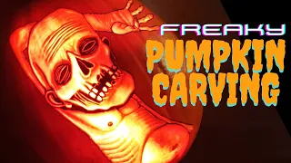 Pumpkin carving timelapse | Dead guy chillin'