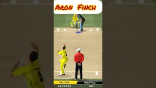 Aron Finch bowling action ll real cricket game ll#short