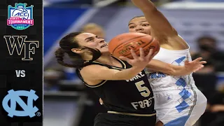Wake Forest vs. North Carolina ACC Women's Basketball Tournament Highlights (2021)