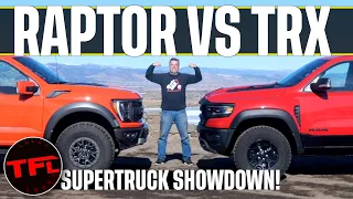 Super Truck Battle! Does the New Ford Raptor Take Down the Mighty Ram TRX?