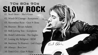 Scorpions, Bon Jovi, U2, Aerosmith, Nirvana - Best Slow Rock Ballads Of 80s, 90s