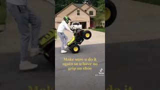 How To Wheelie A Quad!