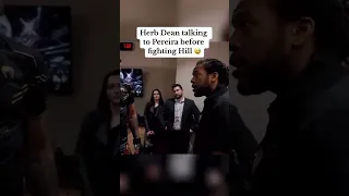 Herb Dean with Alex Pereira before UFC 300 😅 (via alexpoatanpereira/YT)