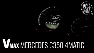 Mercedes C350 4matic, acceleration and top speed