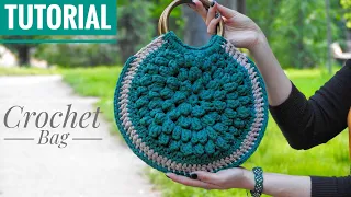 Crochet Round Bag Tutorial | Tote Bag DIY