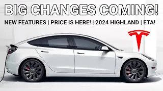 NEW Model Y & 3: CONFIRMED Changes for 2024!
