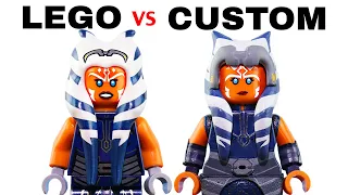 LEGO CLONE WARS S7 - Official Minifigs vs. Customs (Ahsoka & 332nd Clone)