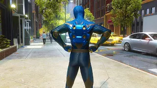 Marvel's Spider-Man 2 PS5 - Free Roam, Exploration & Air Tricks | Blue Spider 4K Gameplay