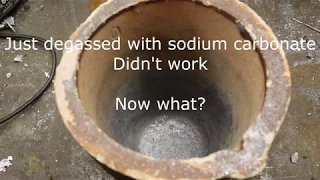 Degassing aluminium with argon gas