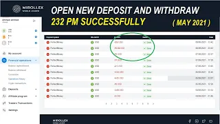 mirollex.com OPEN NEW DEPOSIT AND WITHDRAW 232 SUCCESSFULLY