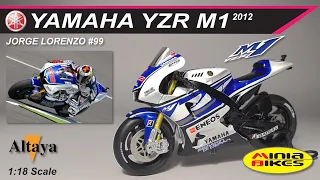 EP416 | JORGE LORENZO (2012) | YAMAHA YZR-M1 | ALTAYA | 1:18 SCALE | MOTOGP